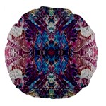 Abstract symmetry Large 18  Premium Flano Round Cushions