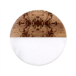 Abstract symmetry Classic Marble Wood Coaster (Round) 