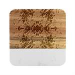 Abstract symmetry Marble Wood Coaster (Square)