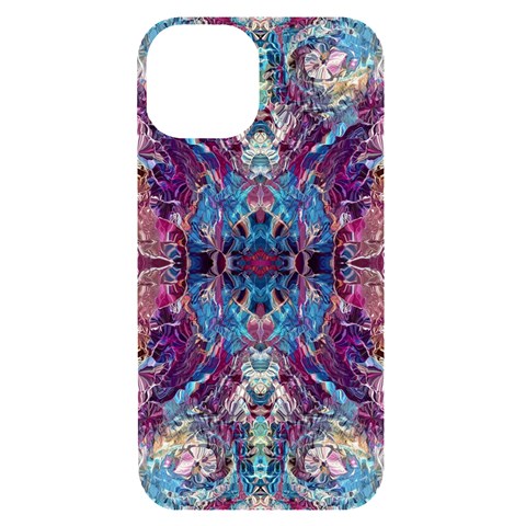 Abstract symmetry iPhone 14 Black UV Print Case from ArtsNow.com Front