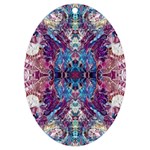 Abstract symmetry UV Print Acrylic Ornament Oval