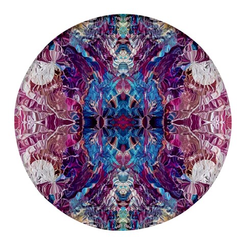 Abstract symmetry Round Glass Fridge Magnet (4 pack) from ArtsNow.com Front