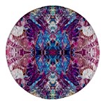 Abstract symmetry Round Glass Fridge Magnet (4 pack)