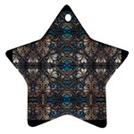 Ornate baroque floral pattern print Ornament (Star)