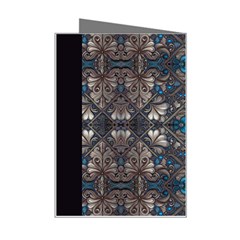 Ornate baroque floral pattern print Mini Greeting Card from ArtsNow.com Right