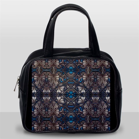 Ornate baroque floral pattern print Classic Handbag (One Side) from ArtsNow.com Front