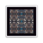 Ornate baroque floral pattern print Memory Card Reader (Square)