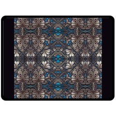 Ornate baroque floral pattern print Two Sides Fleece Blanket (Large) from ArtsNow.com 80 x60  Blanket Front