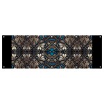 Ornate baroque floral pattern print Banner and Sign 12  x 4 