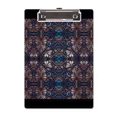 Ornate baroque floral pattern print A5 Acrylic Clipboard from ArtsNow.com Front