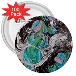 Marbling Mono Blend  3  Buttons (100 pack) 