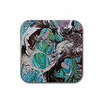 Marbling Mono Blend  Rubber Coaster (Square)