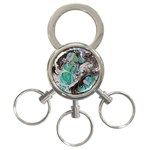 Marbling Mono Blend  3-Ring Key Chain