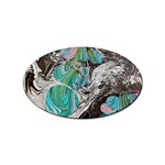 Marbling Mono Blend  Sticker Oval (10 pack)