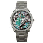 Marbling Mono Blend  Sport Metal Watch