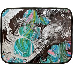 Marbling Mono Blend  Two Sides Fleece Blanket (Mini) from ArtsNow.com 35 x27  Blanket Front