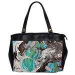 Marbling Mono Blend  Oversize Office Handbag (2 Sides)