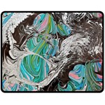 Marbling Mono Blend  Fleece Blanket (Medium)