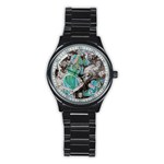 Marbling Mono Blend  Stainless Steel Round Watch