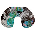 Marbling Mono Blend  Travel Neck Pillow