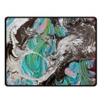 Marbling Mono Blend  Two Sides Fleece Blanket (Small)