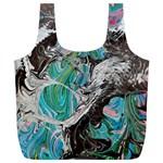 Marbling Mono Blend  Full Print Recycle Bag (XL)