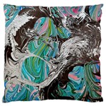 Marbling Mono Blend  Standard Premium Plush Fleece Cushion Case (Two Sides)