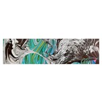 Marbling Mono Blend  Oblong Satin Scarf (16  x 60 )