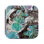 Marbling Mono Blend  Square Metal Box (Black)