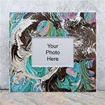 Marbling Mono Blend  White Wall Photo Frame 5  x 7 