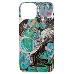 Marbling Mono Blend  iPhone 14 Black UV Print Case