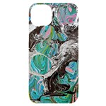 Marbling Mono Blend  iPhone 14 Plus Black UV Print Case