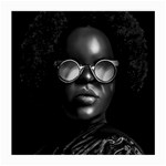 Cool Afro Beauty Portrait Illustration (AI+Human) Medium Glasses Cloth