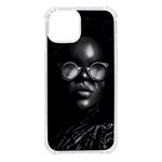 Cool Afro Beauty Portrait Illustration (AI+Human) iPhone 14 TPU UV Print Case