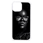 Cool Afro Beauty Portrait Illustration (AI+Human) iPhone 13 mini TPU UV Print Case