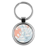 Pattern Plants Leaves Nature Key Chain (Round)