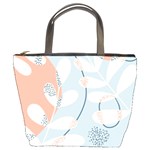 Pattern Plants Leaves Nature Bucket Bag