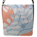 Pattern Plants Leaves Nature Flap Closure Messenger Bag (S)