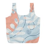 Pattern Plants Leaves Nature Full Print Recycle Bag (L)