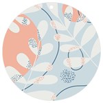 Pattern Plants Leaves Nature UV Print Acrylic Ornament Round