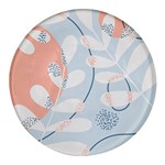 Pattern Plants Leaves Nature Round Glass Fridge Magnet (4 pack)