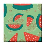 Watermelon Dots Summer Pattern Tile Coaster