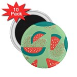 Watermelon Dots Summer Pattern 2.25  Magnets (10 pack) 