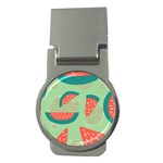 Watermelon Dots Summer Pattern Money Clips (Round) 