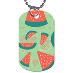 Watermelon Dots Summer Pattern Dog Tag (One Side)