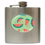 Watermelon Dots Summer Pattern Hip Flask (6 oz)