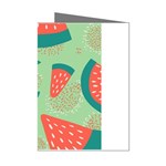 Watermelon Dots Summer Pattern Mini Greeting Cards (Pkg of 8)