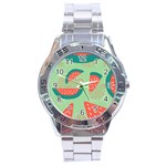 Watermelon Dots Summer Pattern Stainless Steel Analogue Watch