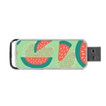 Watermelon Dots Summer Pattern Portable USB Flash (One Side)