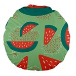 Watermelon Dots Summer Pattern Large 18  Premium Round Cushions